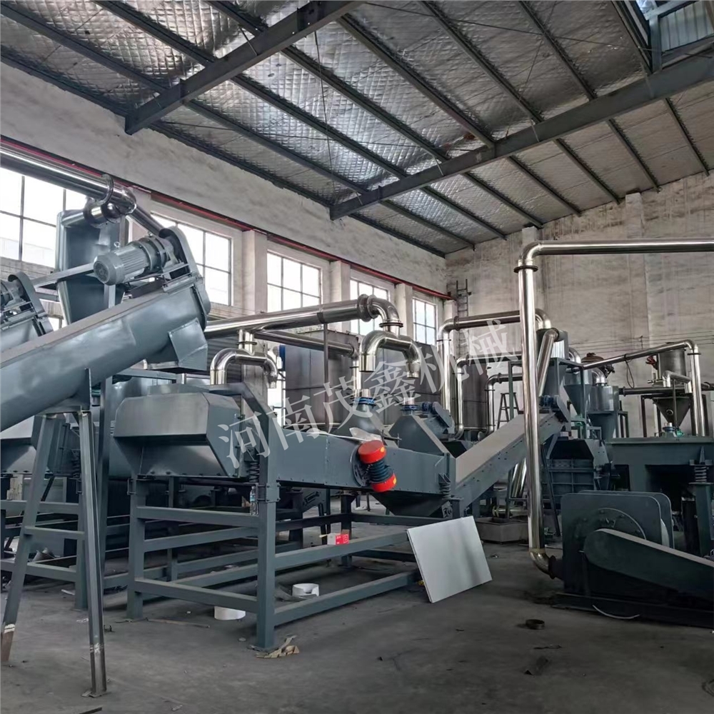 Mobile phone lithium battery crushing and recycling equipment semi-finished product site